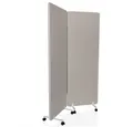 Produktbild: hjh OFFICE Raumteiler Trennwand Flexmiut 1 Sichtschutz, Pinnwand, Schallschutz, Sichtschutz mit Rollen und Gleiter