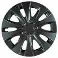 Produktbild: Cartrend Radzierblenden Storm 38 cm (15 Zoll) schwarz 4 Stück  Radkappe