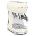 Produktbild: SMEG ECF02CREU 50s Style Espresso-Kaffeemaschine Creme