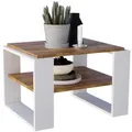 Produktbild: CraftPAK Couchtisch, Nussbaum, Weiß, Holzwerkstoff, Rechteckig,Rechteckig, 63x44x54 cm, Wohnzimmer, Wohnzimmertische, Couchtische