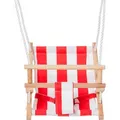 Produktbild: Babyschaukelsitz HAPPY PEOPLE, rot (holz, rot, weiß), Schaukelsitze, Kinder, bis 50 kg, Massivholz, H:40cm T:24cm
