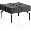 Produktbild: Couchtisch FineBuy Sofatisch Massivholz 60 cm Cube Wohnzimmertisch Quadratisch