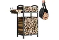 Produktbild: Yorbay Kaminholzregal aus Metall mit Tragetasche, Brennholz-Ständer & Transportbeutel, BxTxH:40.5x28x76 cm, für Kamin, Ofen & Garten
