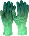 Produktbild: styleBREAKER Damen Strick Handschuhe mit Farbverlauf Muster, Winter Ombré Strickhandschuhe, Fingerhandschuhe 09010045, Farbe:Dunkelgrün-Grün