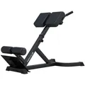 Produktbild: MAXXUS Hyperextension Rückentrainer – Verstellbar, bis 150 kg – Bauchtrainer, Römische Bank mit Beinfixierung – Fitnessgerät für Zuhause - Schwarz