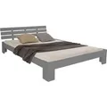 Produktbild: Homestyle4u Holzbett 160x200 mit Lattenrost in Grau 2038