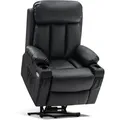 Produktbild: Mcombo - M Elektrische Aufstehhilfe Fernsehsessel Relaxsessel Echtleder 7190bk
