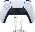Produktbild: 2 meter USB-C zu USB-A Ladekabel für Playstation 5 Dualsense Controller Smartphone