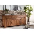 Produktbild: Sideboard Akazie 200x45x90 hellbraun lackiert SHAMAN #41