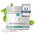 Produktbild: LoWell® 100g Mentholkristalle aus 100% reiner Minze - Ideal als Sauna Aufgussmittel für die Sauna in wiederverschließbarer Dose - Menthol