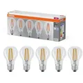 Produktbild: 5er Pack OSRAM LED BASE E27 Filament Glühlampe klar 6,5W wie 60W neutralweiß