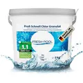 Produktbild: Fresh-Pool Profi Schnell Chlor Granulat, 56% Aktivchlor, 5 kg incl. Dosierbecher