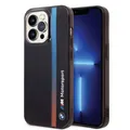 Produktbild: CG Mobile BMW-Handyhülle für iPhone 14 Pro Max in Schwarz IML-Streifen Fading Tricolor, kratzfestes PC/TPU, Bequeme und langlebige Hartschale mit zugänglichen Anschlüssen, Stoßdämpfung und