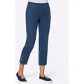 Produktbild: 7/8-Jeans CLASSIC BASICS, Damen, Gr. 50, Normalgrößen, blau (blau, stone, washed), 81% Baumwolle, 17% Polyester, 2% Elasthan, unifarben, 7/8-Länge, Jeans