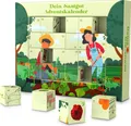Produktbild: Saatgut Adventskalender Samen Adventskalender mit Gemüse Samen, Kräuter Samen und Blumen Samen – Adventskalender Garten – Garten Adventskalender Samen