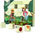 Produktbild: Saatgut Adventskalender Samen mit Gemüsesamen, Kräutersamen und Blumensamen, Adventskalender Garten