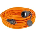 Produktbild: as-Schwabe Verlängerungskabel 59125, für außen IP44, Schutzkontakt, Kabeltyp H07BQ-F aus Kunststoff, orange, 25 m