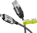 Produktbild: goobay USB-C/RJ45 Kabel 2m silber, schwarz 74403