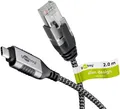Produktbild: Goobay USB-C 3.1 to RJ45 Ethernet CAT 6 Cable Slim/Adapter Cable/Stable Wired In