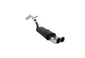 Produktbild: OMAC Auspuff-Flexrohr Novus Sportauspuff für Audi A3 Seat Leon VW Golf 4 New Beetle 2x76mm, (1-tlg), Leicht austauschbar - Doppelter Ausgang