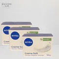 Produktbild: 3x 100g Nivea Creme Soft Pflegeseife Seifenstück feuchtigkeitsspendend Seife