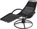 Produktbild: CASARIA® Sonnenliege Liegestuhl Wetterfest Sauna Relaxliege mit Armlehne Kissen Ergonomisch 120kg Belastbar Wohnzimmer Liege Garten Balkon Sessel Grau