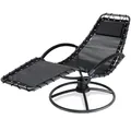 Produktbild: Casaria® Sonnenliege Liegestuhl Wetterfest Sauna Relaxliege mit Armlehne Kissen Ergonomisch 120kg Belastbar Wohnzimmer Liege Garten Balkon Sessel Grau