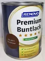 Produktbild: 0.75 Liter RENOVO Premium Buntlack seidenmatt, RAL 8011 Nussbraun
