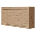 Produktbild: SMARTBett Schrankbett Standard 90x200 120x200 140x200 160x200 Bettschrank Wandbett Wildeiche 90 Horizontal