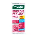 Produktbild: taxofit Energie B12 direkt Schmelztabletten | Nahrungsergänzungsmittel mit Vitamin B12 für Nervensystem und Energiestoffwechsel | 30 Stück