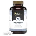 Produktbild: Nuvi Health Magnesium Komplex - 240 Kapseln - 375 mg elementares Magnesium je Tagesdosis - Magnesiumbisglycinat, Magnesiumcitrat, Magnesiummalat - Vegan - Hochdosiert - Laborgeprüft