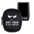 Produktbild: kwmobile Tasche kompatibel mit Bosch Kiox/Kiox 300 - Bike GPS Hülle Don't Touch My Bike Computer Weiß Schwarz