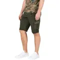 Produktbild: TIMEZONE Herren Cargo Bermuda Shorts REGULAR RYKERTZ SHORT Mid Waist Regular Fit Regular Fit 1202-4725 Washed Leave Grün Normaler Bund Reißverschlu