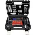 Produktbild: HASKYY Reifenreparaturset Reifenflickzeug Auto Reifen Reparatur Kit 53tlg - All in One Pannenset für Auto, Motorrad, ATV, SUV - Gummistreifen, Ventilwerkzeug, T-Griff & Cutter