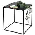 Produktbild: DanDiBo Beistelltisch Couchtisch Schwarz Metall Wohnzimmer 60 cm