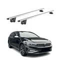 Produktbild: Dachträger für VW Passat Variant Alltrack B8 2014-2023 100kg Alu Silber 2x ABE