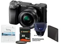Produktbild: Sony Alpha ILCE-6400 mit 16-50mm OSS schwarz mit 16GB MegaSet + POL-Set