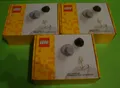 Produktbild: LEGO Wandhaken Set in weiß/schwarz/grau Nr.4016 3 Stück