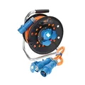 Produktbild: KALLE DAS KABEL Kabeltrommel Camping CEE-Campingkabeltrommel Wohnmobil-Kabeltrommel H07BQ-F 3G 2,5mm² EXTREME SIGNAL 25 Meter im Set mit Anschlussleitung 1,5 Meter