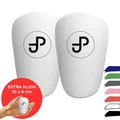 Produktbild: JDP Mini Schienbeinschoner - Extra Klein für Fußball Herren und Kinder, Anti-Rutsch, 10x6 cm, Weiß