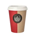 Produktbild: 80 Papp Trinkbecher mit Deckel PS 