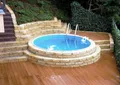 Produktbild: Rundbecken IBIZA STARTER SET 420 x 120 cm | Innenhülle 0,8 mm Blau | EASY CHANGE Handlauf Blau