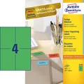 Produktbild: AVERY Zweckform Universal Etiketten 105 x 148 mm grün 400 Etiketten