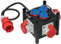 Produktbild: Brennenstuhl Kompakter Gummi-Stromverteiler Gummiverteiler 3x CEE 3x Schuko 1 m
