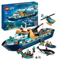 Produktbild: LEGO 60368 City Arktis-Forschungsschiff, 7 Minifiguren, Schwertwal, Hubschrauber