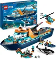 Produktbild: LEGO 60368 City Arktis-Forschungs-Schiff, großes schwimmfähiges Spielzeug-Boot