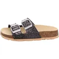 Produktbild: Superfit Fussbettpantoffel schwarz/silber (0100) 32
