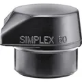 Produktbild: Halder Schonhammerkopf Kopf-Ø 60 mm Gummi schwarz mittelhart (3202.260)