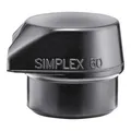 Produktbild: Halder Schonhammerkopf Kopf-D.60mm Gum.schwarz mittelh.