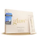 Produktbild: Glow25® Kollagen Intensiv [30 Sticks] – mit Tripeptiden, Vitamin C, Zink und Biotin – Premium Marine Collagen Hydrolysat – Peptide Typ 1 und 3 – Gute Löslichkeit